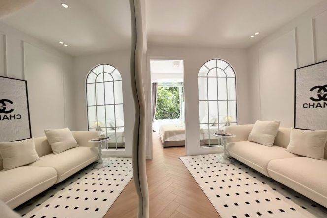 Furnished 1br w/ Patio-Line 10