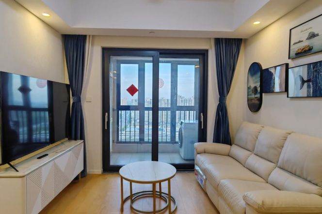 Spacious 1 br next NYU shanghai, 3 mins walking to L 6/8/11 Oriental sports center St.