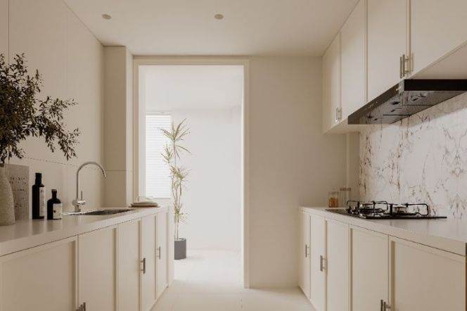 Brand new decoration 3brs with floor heating and balcony beside Su zhou river 