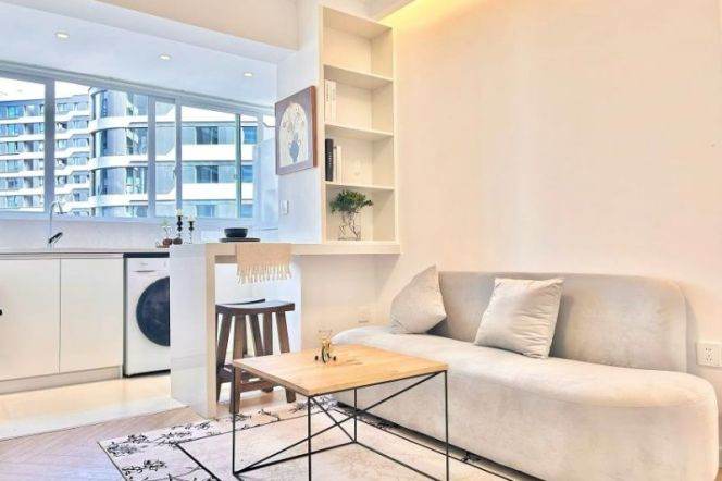 jing'an temple wuding rd.1bed elevator high floor
