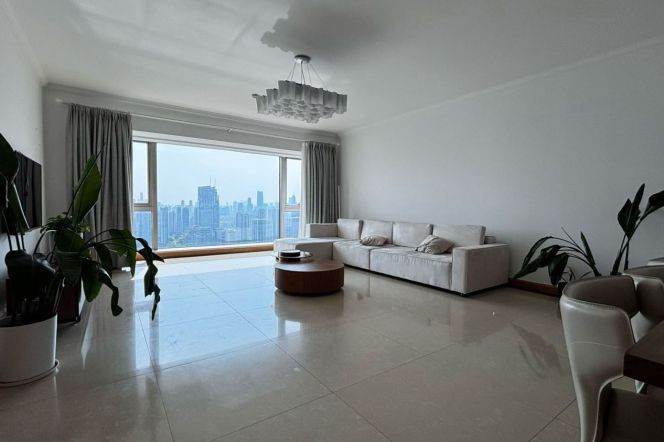 modern big 3brs good river view big living room modern furniture beside Huang pu river