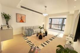 2 Brs, 2 Baths, Floor heating/Central ac, 120 sqm, High rise budding @ Xinzha metro L1