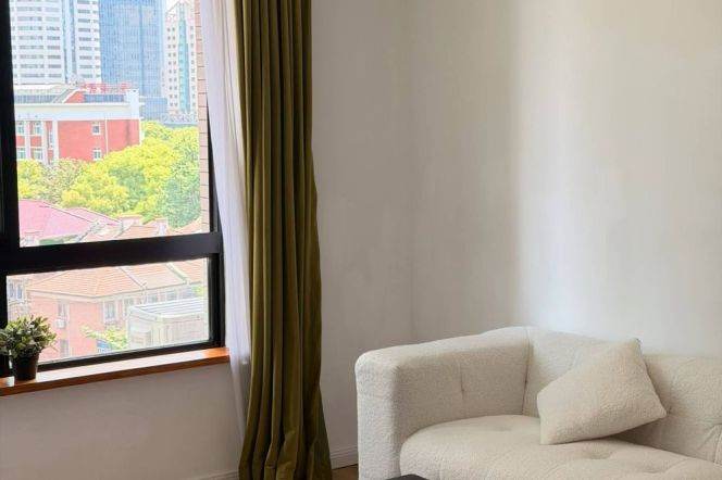 12.5k Nice 1Br with floor heating in Yunhe Garden Nr Jing'an Temple line2/7/14