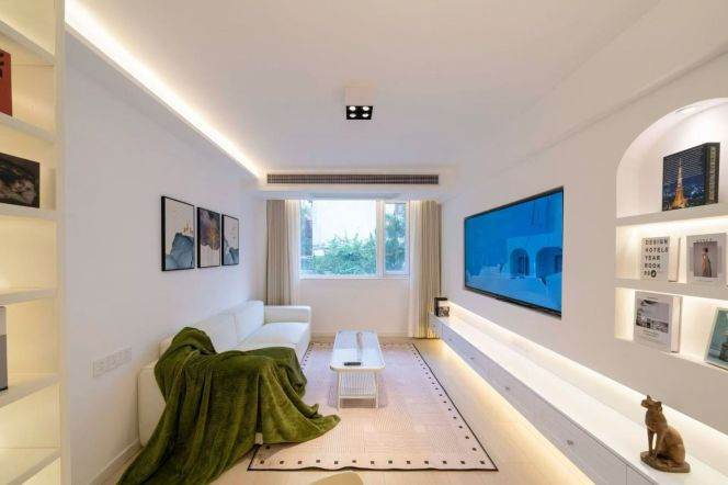 West yan'an rd/charming 1br 2lr/double south/big living room/elevator,@L3/4
