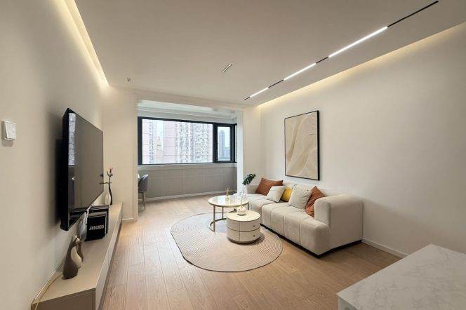 wuding rd elevator/floor heat 2BR/big living room@L7/14