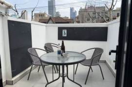 1 br near L2/L7/L14 jing'an temple station+floor heating+balcony