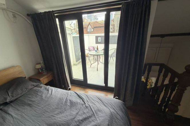  1 br near L7 changping rd station+floor heating+balcony