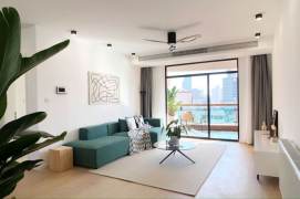 Changde/changping Rd wall heat 3brs/2lr/2ba apt with balcony; L7