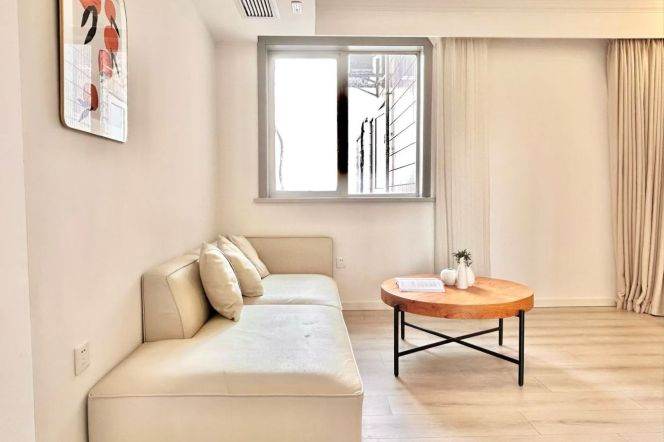 Xujiahui CBD/Modern 2br 2lr/big living room/High floor,SH Indoor Stadium@L1/4