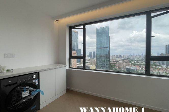 Stunning View+New&Bright&Spacious 1Bdr 1Bath Apt+Jing An Temple+Large Covered Balcony