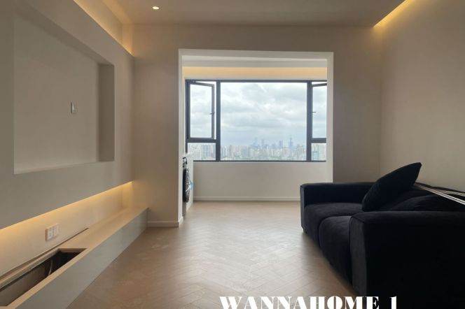 Stunning View+New&Bright&Spacious 1Bdr 1Bath Apt+Jing An Temple+Large Covered Balcony