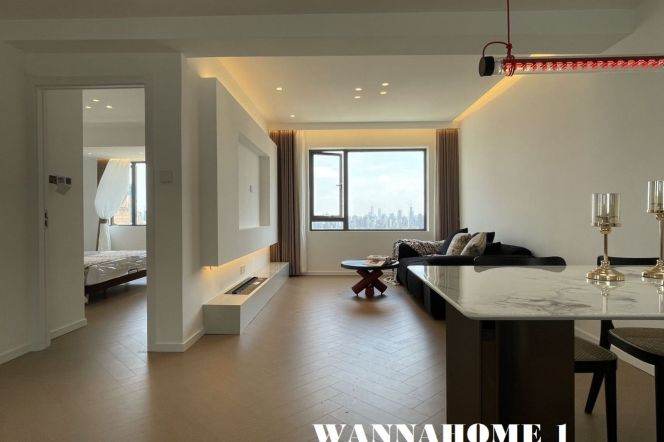 Awesome View+Modern&Bright&Spacious&New 1Bdr 1Bath Apt+Jing An Temple+Large Balcony