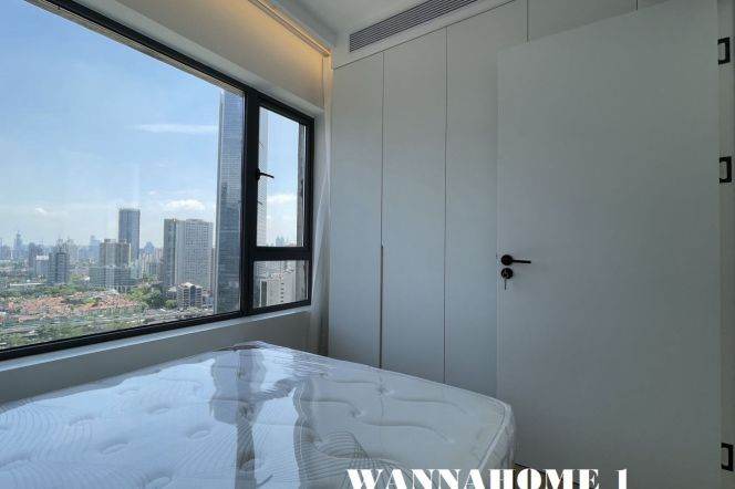 Modern&Bright&Spacious 1Bdr 1Bath Apt+Jing'an Temple+Large Open Balcony+Stunning View
