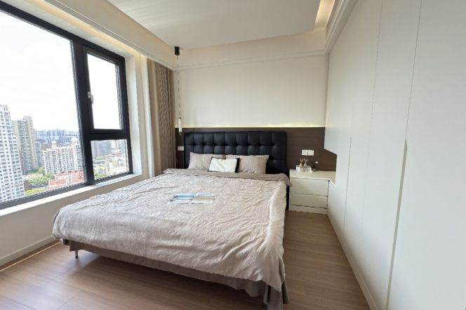 High floor/Good view/spacious 1BR 2LR/brand furniture,West Yan'an rd@L3/4