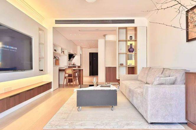 Brand-new one bedroom apt+heating+central AC+oven@Xujiahui CBD