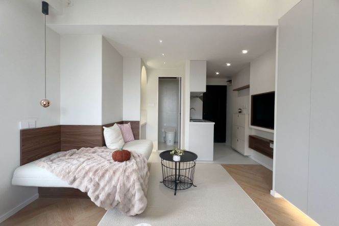 Short Term nice modern sunny cozy 1 br 7K M2/7/14 Jing'an Temple 