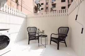 Fully furnished 1Br w. Patio Jiangsu Rd Station