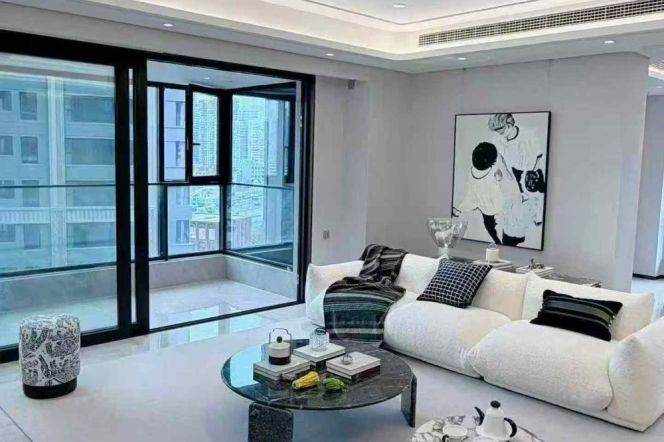 brand new high quality 4brs floor heating balcony beside Su zhou river 50K