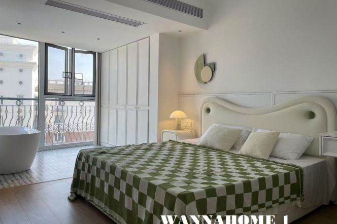 Green Compound+Bright&Spacious  2Bdrs 1Bath Apt+L2/3/4 Zhong Shan Park+Large  Balcony