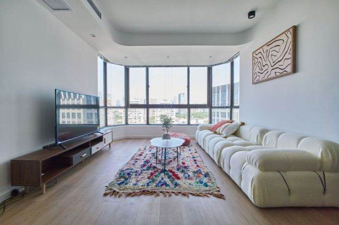 Sunlit 3+1BR 2BA High-Floor 170m² on W.Jianguo Rd @ Dapuqiao 