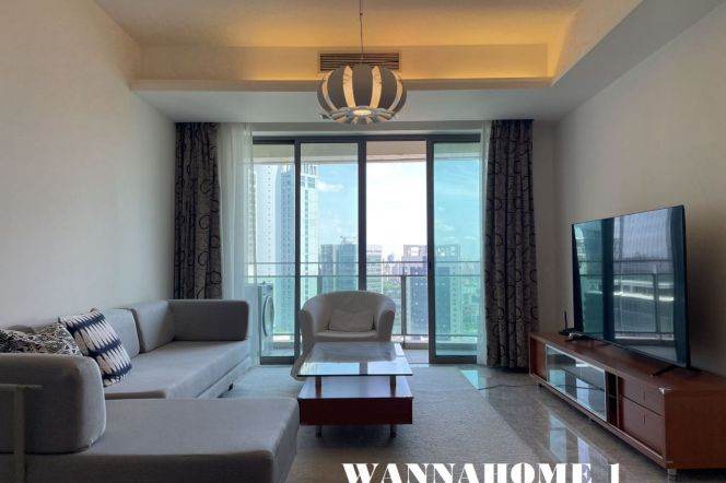 Stunning View+Spacious&Bright 2Bdrs 2Baths Apt+Open Balcony+Taikoo Hui+Top Compound