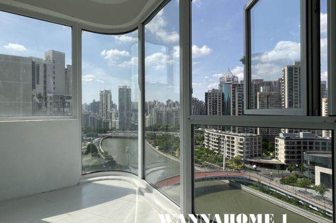 Modern&Bright&Spacious 3+1bdrs 2Baths Apt+Great Compound&View+Suzhou Creek+L13 Jiang Ning Rd