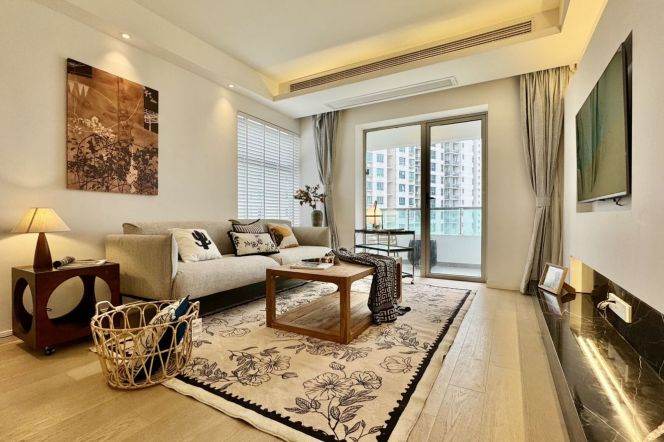 modern big 2brs floor heating open balcony in best compound Jing an temple 