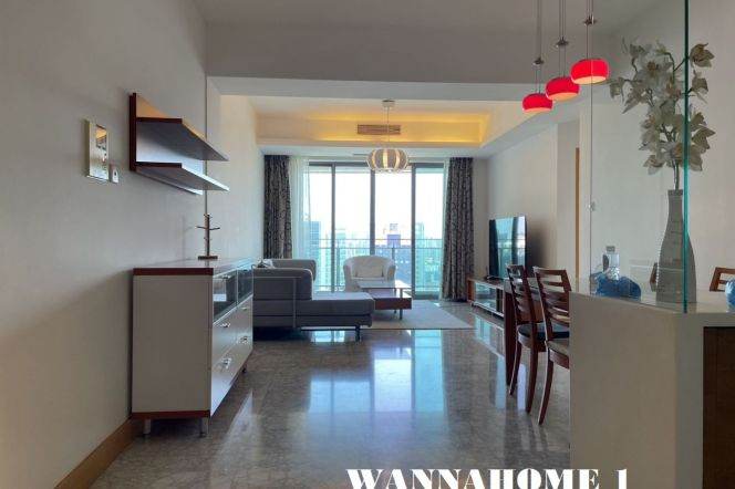 Stunning View+Spacious&Bright 2Bdrs 2Baths Apt+Open Balcony+Taikoo Hui+Top Compound