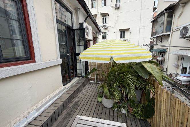 Sunny Loft + 1BR with Floor to Ceiling Windows and Balcony in Yanping Road/Wuding Road 