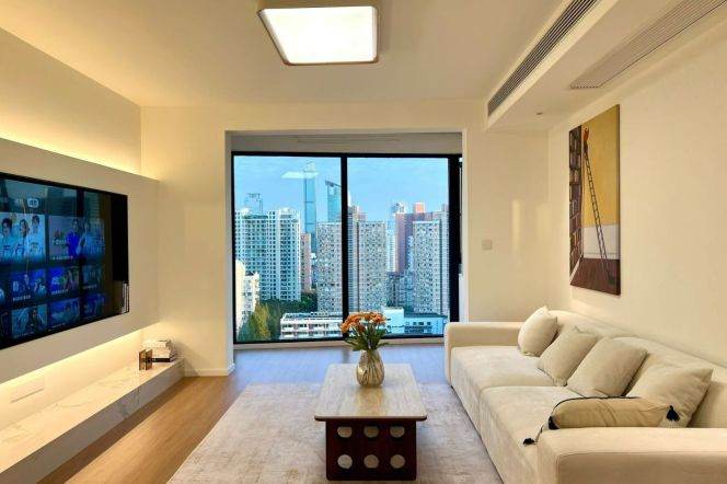 modern 3brs floor heating modern furniture near west nan jing road CBD line 2,12,13