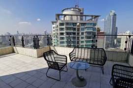 4 Brs, 2 Baths, Private Terrace/Wall heating/Oven/Gym, 200 sqm @ Xujiahui station L1,9&11
