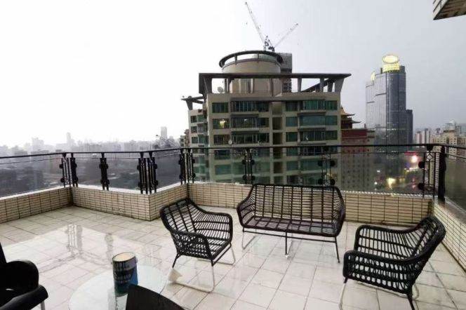 4 Brs, 2 Baths, Private Terrace/Wall heating/Oven/Gym, 200 sqm @ Xujiahui station L1,9&11
