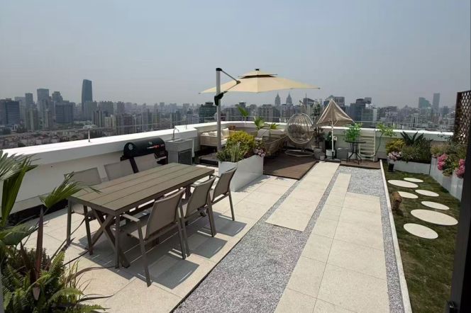 Exceptional Penthouse Duplex | 230m² w/100m² Private Terrace nr Jing'an Temple