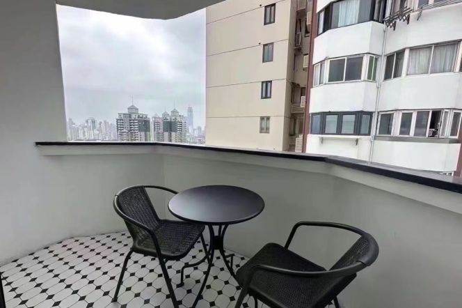 Central High-Floor 1BR/Changshu Rd+SH Library Metro