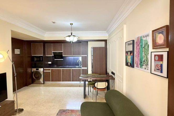 Jing'an temple elevator 1BR apartment