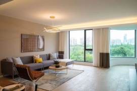 modern big 5brs floor heating nice balcony and park view beside Xujiahui park 41K