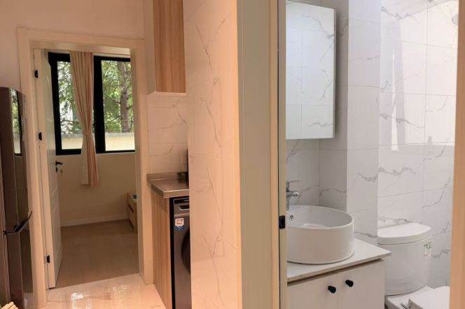 1BR near line 1 Heng'shan Rd and line 10 Shanghai Library metro can long and short lease