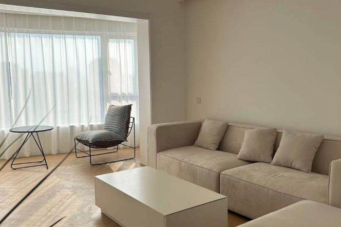 modern 2brs floor heating modern furniture nice view in Jing an temple 24K