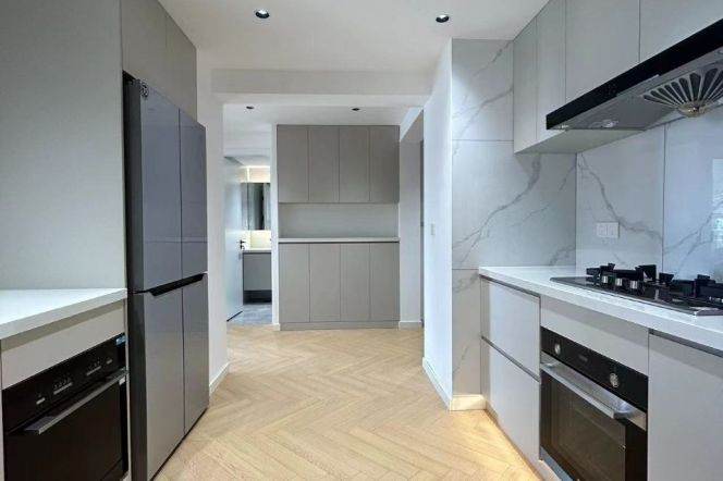 modern 2brs floor heating modern furniture nice view in Jing an temple 24K