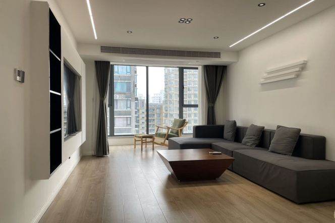 modern duplex 3brs floor heating nice view near Jing an temple only 19K