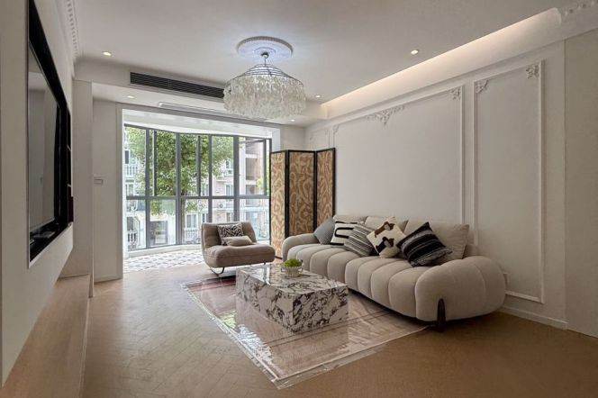 2br,110sqm, balcony, subway L4,6Lancun, key, dryer, Oven, 15k