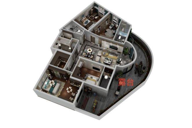 4 Brs, 2Baths with Private terrace/Floor heating/Oven/Dryer, 190 sqm @ Wuning metro L13