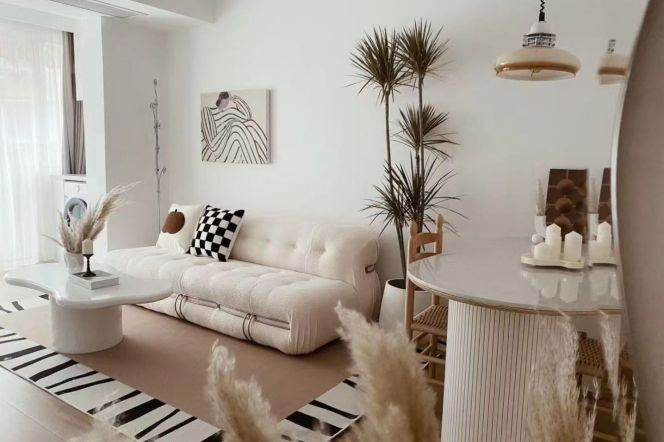  Minimalist Nordic 1BR+Private Wooden Patio
