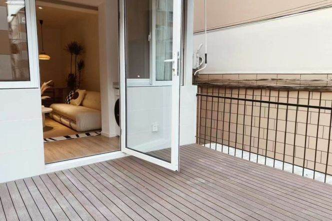  Minimalist Nordic 1BR+Private Wooden Patio
