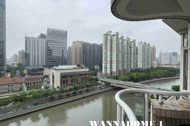 Open Balconies+Spacious 3bdrs 2Baths Apt/Great Compound+Suzhou Creek View+L13 Jiang Ning Rd