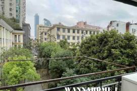 4F Walk Up+Bright&Modern 1bdr 1Bath Apt+Big Open Balcony+Greenery View+W Nanjing Rd CBD
