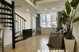 L7 Chang Ping Rd+Spacious&Modern Duplex 1+1Bdrs 1Bath Apt+W Nanjing Rd CBD+Nice Building