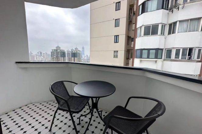 24F Quality 1Bed with Balcony Oven Elevator@Changshu Rd