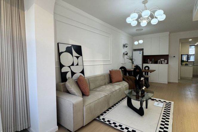 Standard 1BR Apt + great sunshine |Jiangsu rd & Zhongshan Park metro L2&3&4 