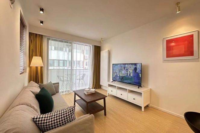 24F Quality 1Bed with Balcony Oven Elevator@Changshu Rd